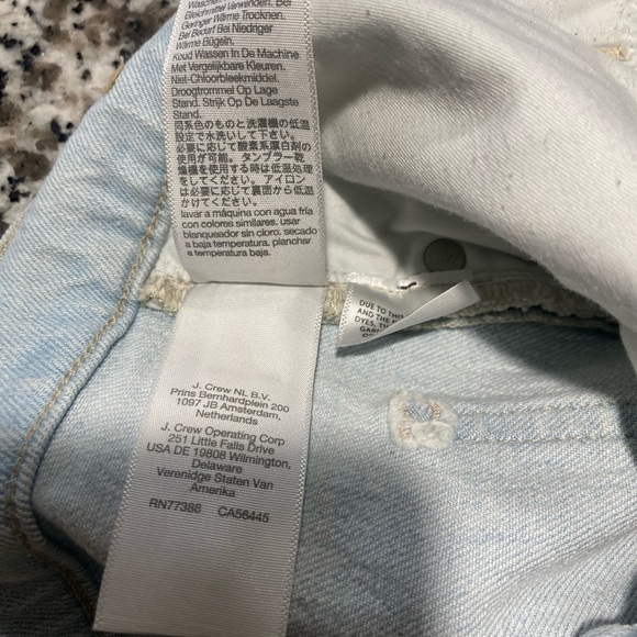 Madewell J. Crew High Rise Women Jeans Light Blue - Picture 9 of 10